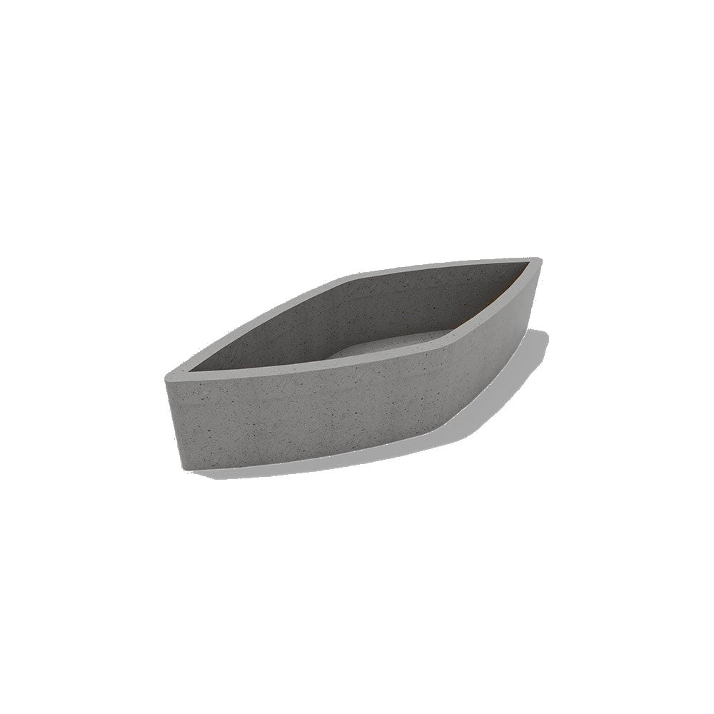 ZB.DP.02 Large Drip Planter — Acid Wash — A26 Charcoal — digitally rendered color preview