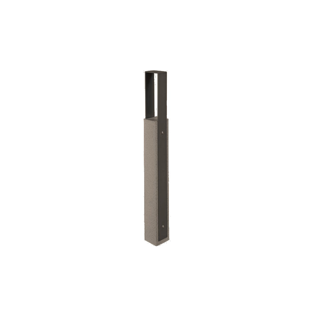 DF6535 Collaboration Vault Bike Bollard - Tall/Square — Metal Powder Coat — 84 Beige — digitally rendered color preview