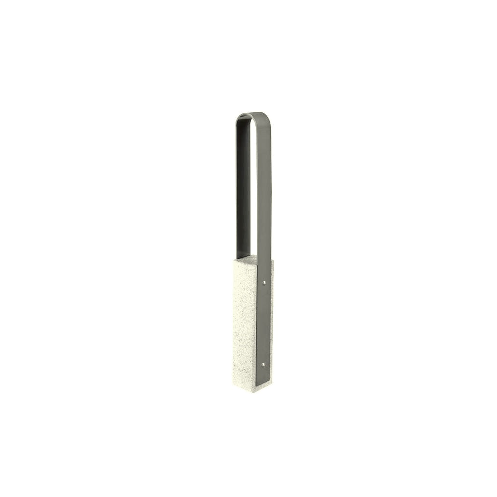 DF6515 Collaboration Vault Bike Bollard - Medium/Rounded — Weatherstone — W30 Star — digitally rendered color preview