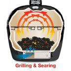 Primo Grills Oval Junior All-In-One Kamado Grill PGCJRC