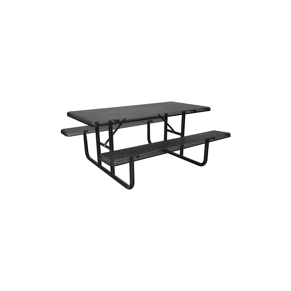 MF1055 6' Portable Park Picnic Table — Metal Powder Coat — 72 Aluminum — digitally rendered color preview