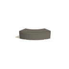 ZB.PR.04 Parlement Medium Curved Concrete Bench — Acid Wash — A20 White — digitally rendered color preview