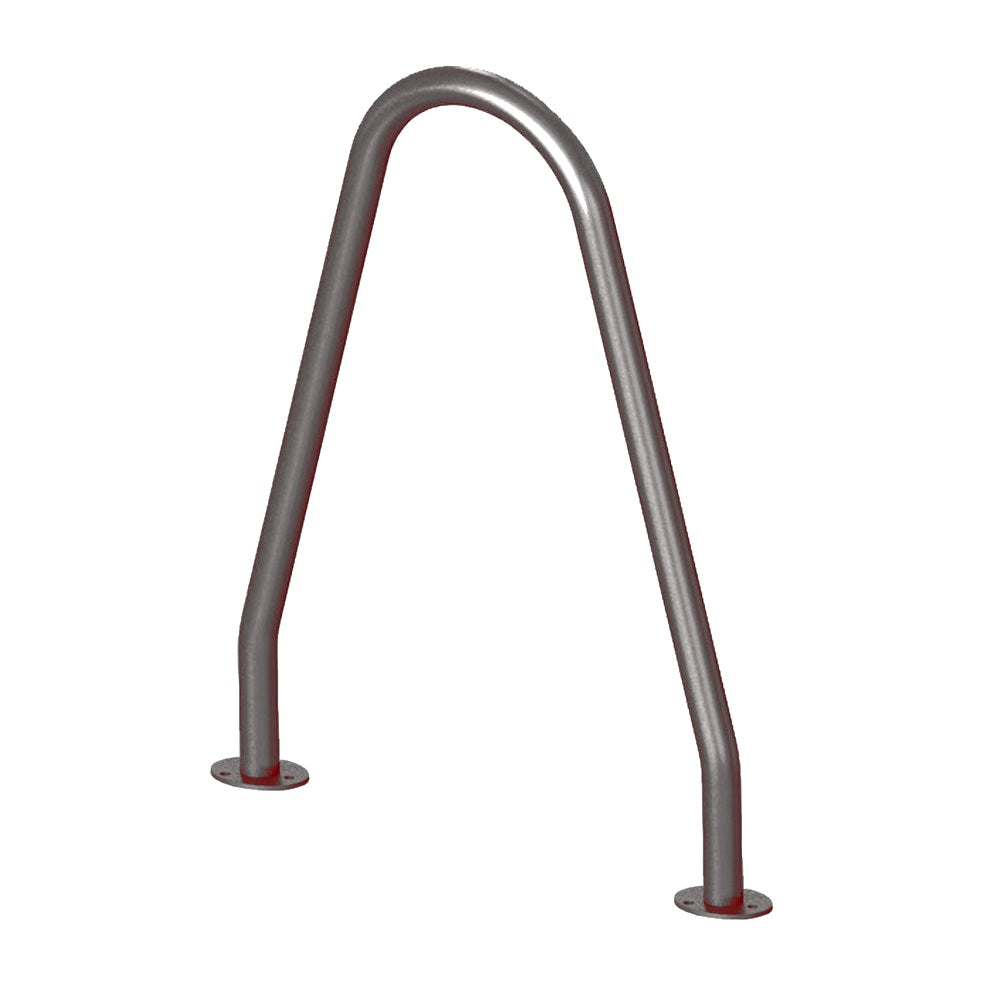 MF9026 Surface Mount Bola Bike Rack — Metal Powder Coat — 72 Aluminum — digitally rendered color preview