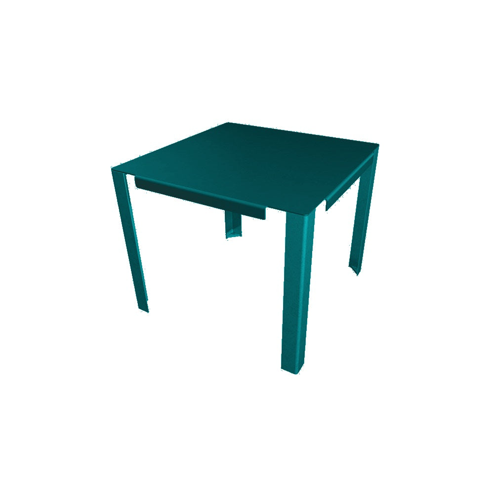WS213 Steel Dining Table — Metal Powder Coat — S8 Teal — digitally rendered color preview