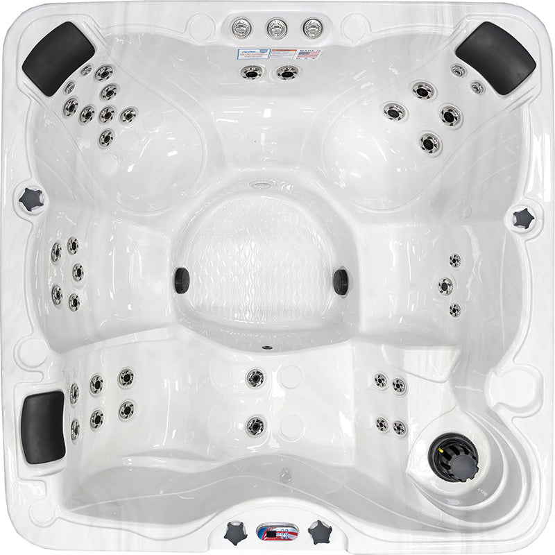 American Spas 84-Inch 6-Person 40-Jet Lounger Hot Tub Spa - AMZ740L