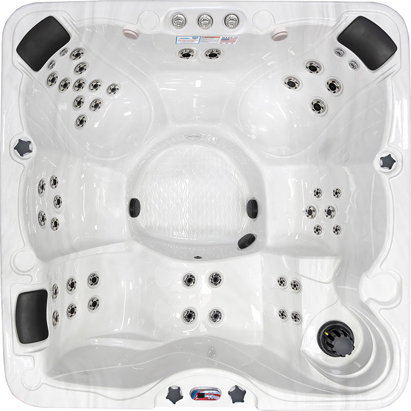 84-Inch 6-Person 45-Jet Acrylic Lounger Hot Tub - AMZ745L
