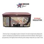 American Spas 84-Inch 6-Person 56-Jet Lounger Hot Tub Spa - AMZ756L