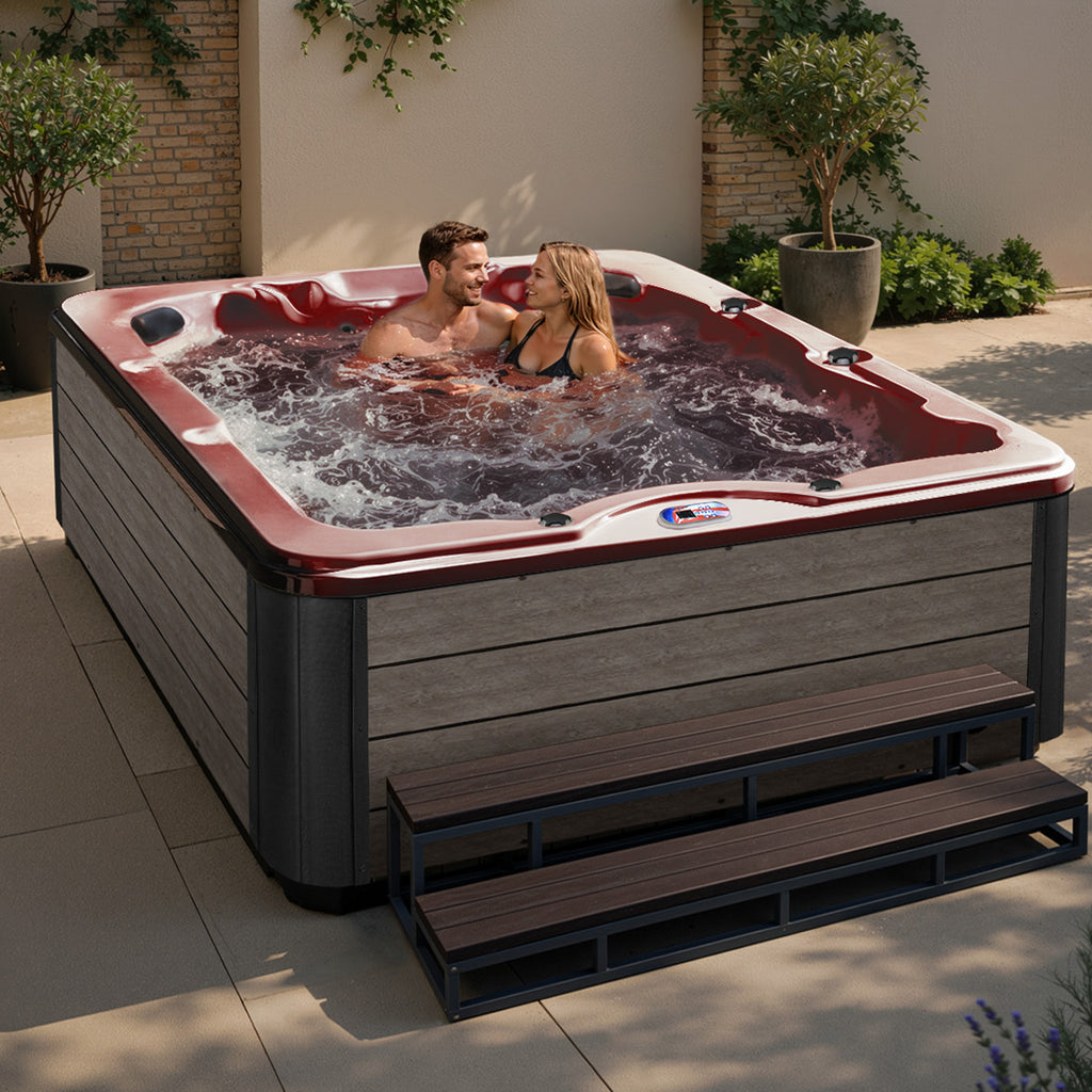 American Spas 84-Inch 6-Person 40-Jet Lounger Hot Tub Spa - AMZ740L