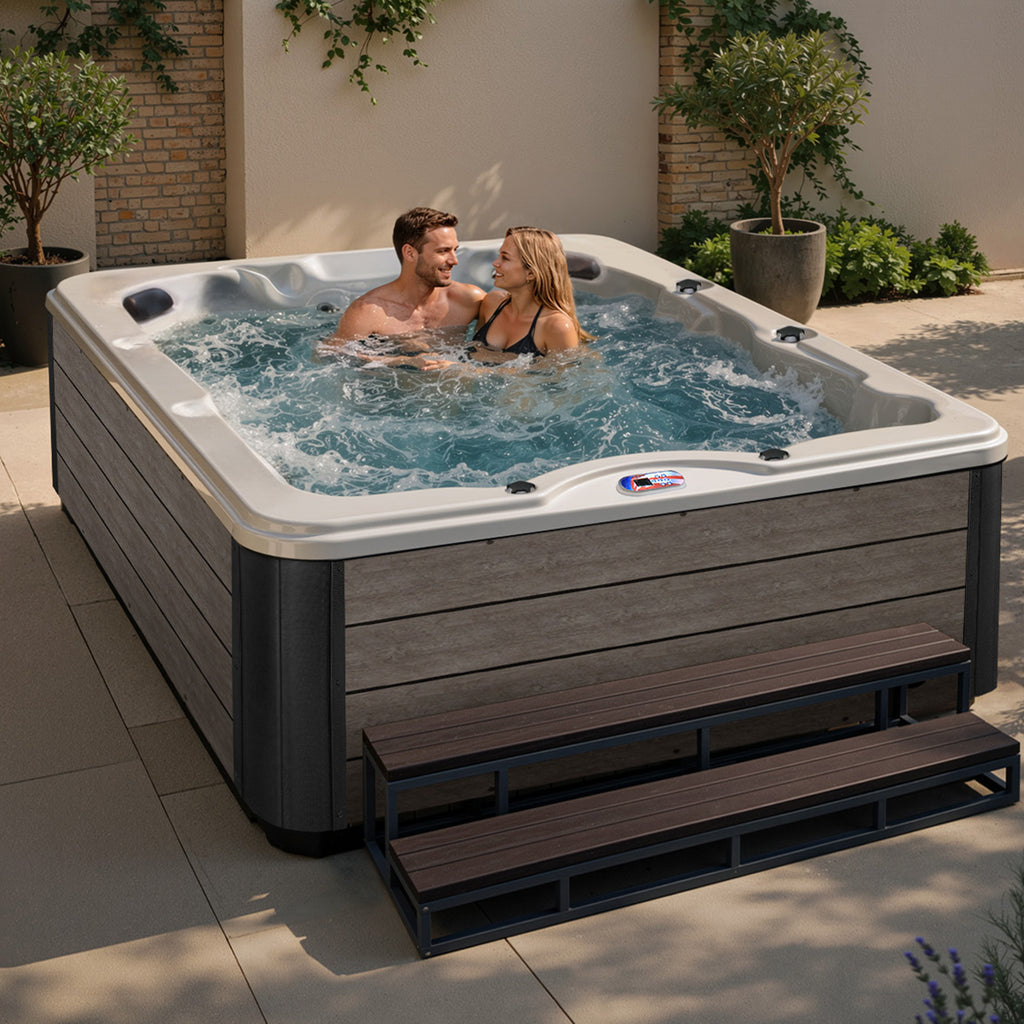 American Spas 84-Inch 6-Person 40-Jet Lounger Hot Tub Spa - AMZ740L