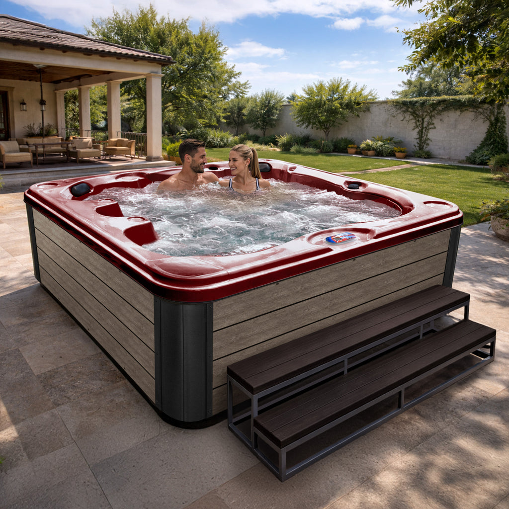 American Spas 84-Inch 40-Jet 7-Person Acrylic Bench Hot Tub Spa