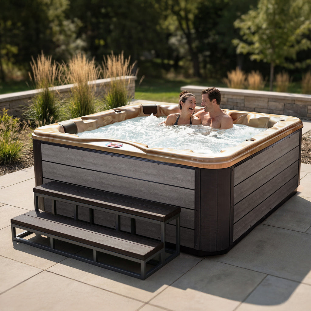84-Inch 6-Person 45-Jet Acrylic Lounger Hot Tub - AMZ745L