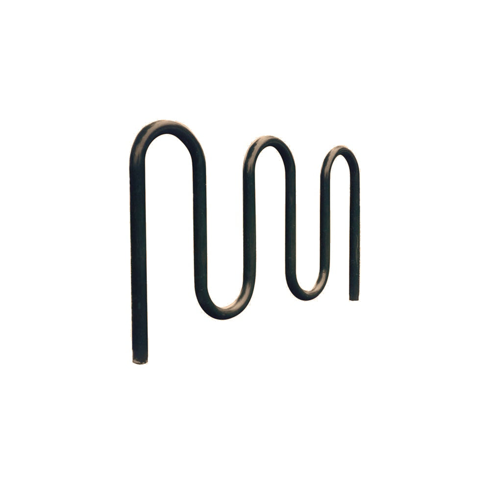 MF9012 Inground Mount 5 Loop Bike Rack — Metal Powder Coat — S44 Putty — digitally rendered color preview