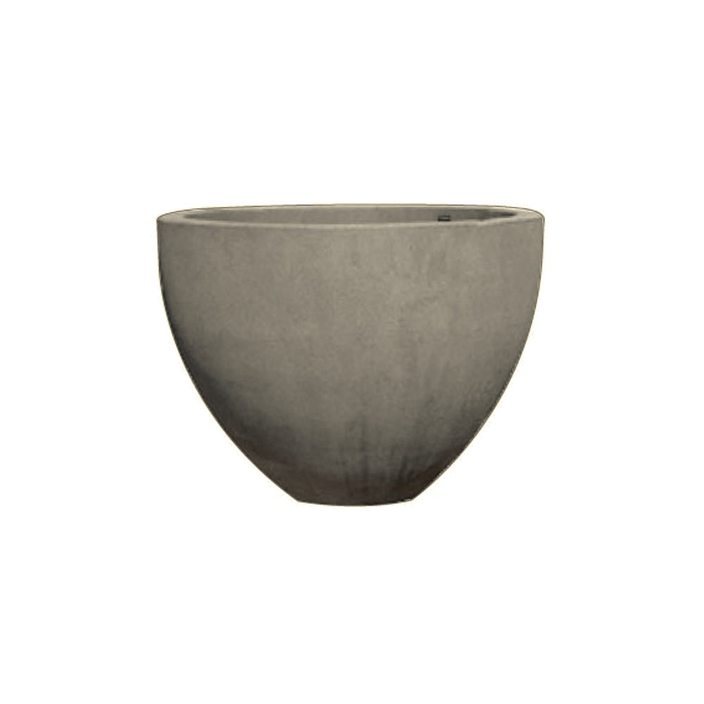 TF4132 VCC Series Round Concrete Planter — Weatherstone — W20 White — digitally rendered color preview
