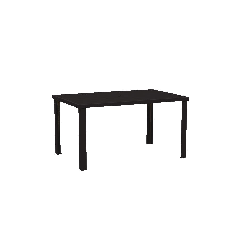 Lorna Dining Table Series — Metal Powder Coat — 8 Black — digitally rendered color preview