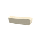 TF5010 Eclipse Concrete Bench — Weatherstone — W20 White — digitally rendered color preview