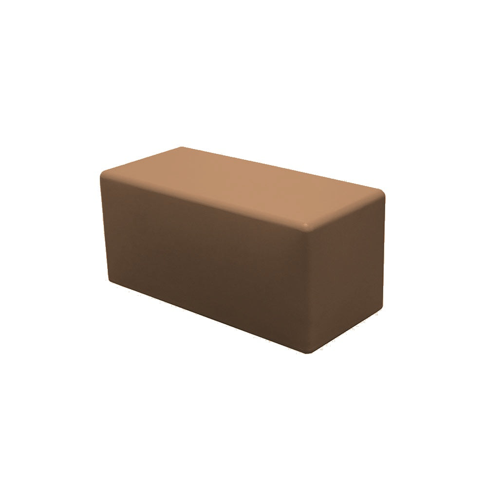 2402 Plastic Bench — Plastic — 4 Brown — digitally rendered color preview