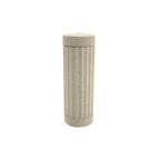 TF6012 Concrete Bollard — Weatherstone — W20 White — digitally rendered color preview