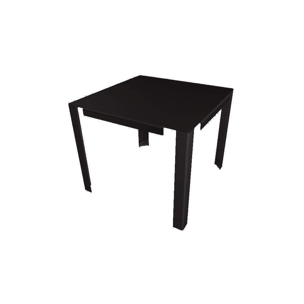 WS213 Steel Dining Table — Metal Powder Coat — 8 Black — digitally rendered color preview