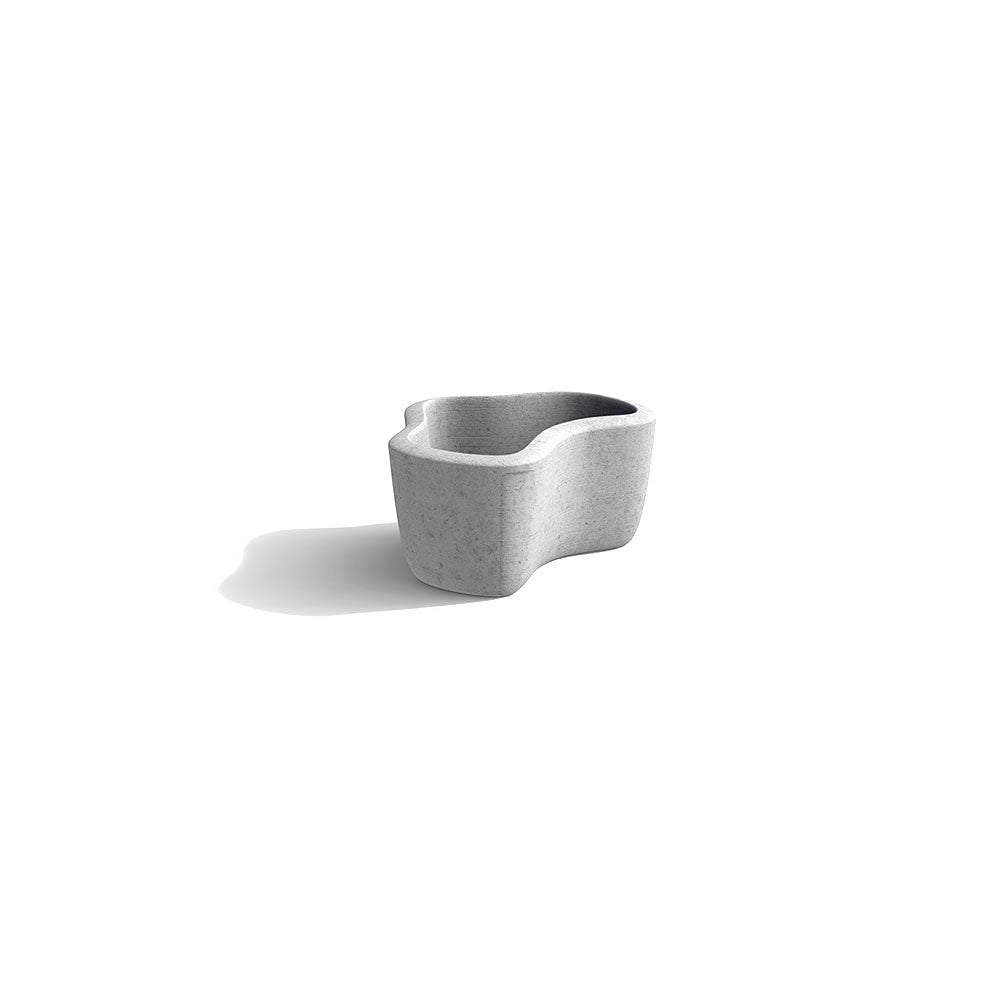 ZB.FI.05 Small Fiord Planter — Acid Wash — A31 Fog — digitally rendered color preview