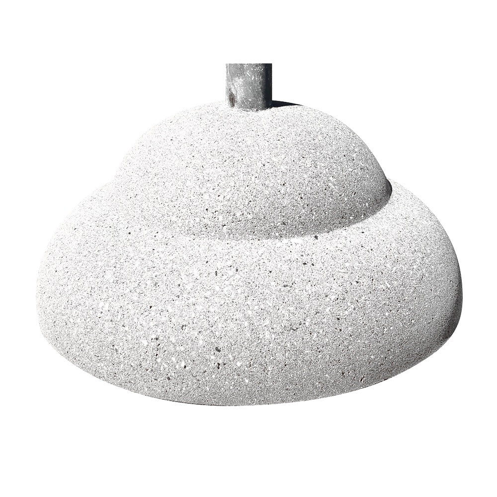 TF3300 Concrete Umbrella Stand — Acid Wash — A30 Star — digitally rendered color preview