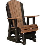 LuxCraft Deluxe 2' Poly Adirondack Glider Weather Resistant Outdoor
