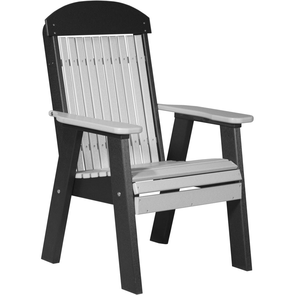 LuxCraft 2' Classic Bench (2CPB) - 2CPBDGB 2' Classic Poly Bench (Dove Gray & Black)