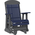 LuxCraft 2' Classic Glider (2CPG) - 2CPGPBS 2' Classic Poly Glider (Patriot Blue & Slate)