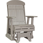 LuxCraft 2' Classic Glider Highback Chair - 2CPGWW 2' Classic Poly Glider (Weatherwood)