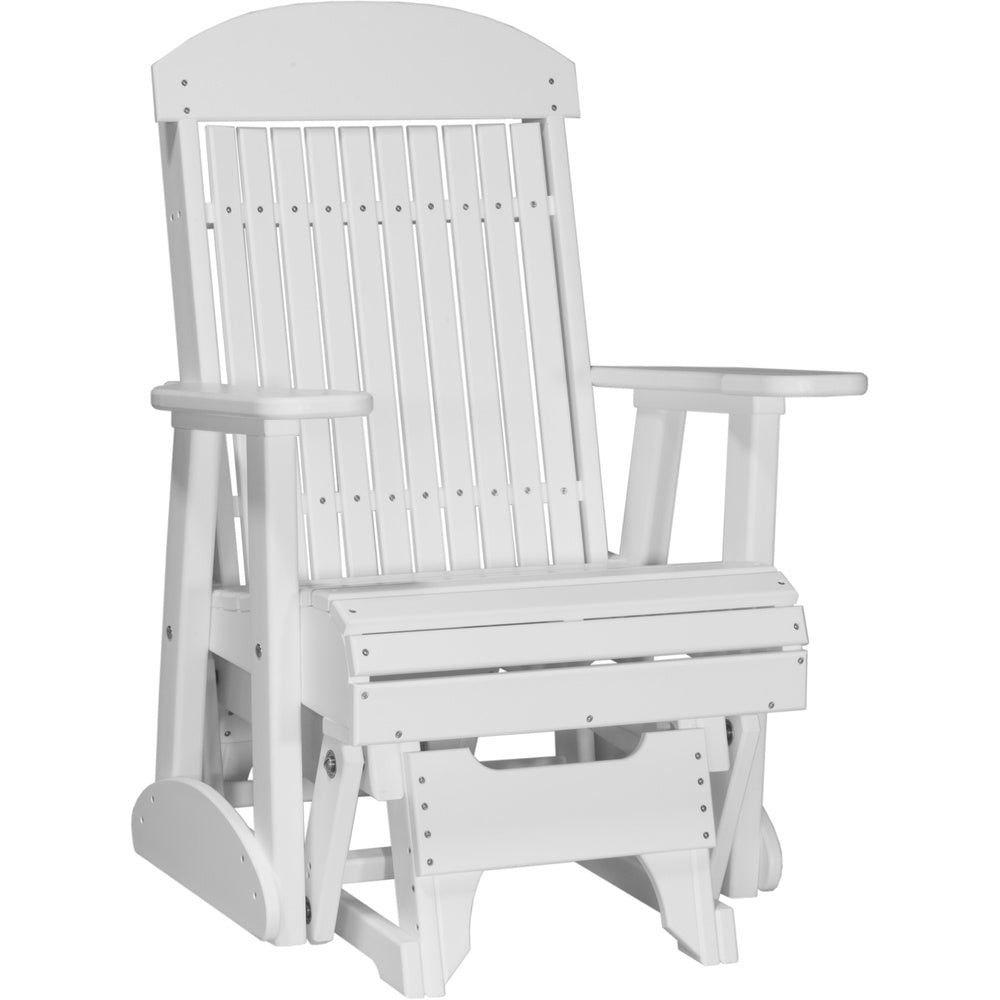 LuxCraft 2' Classic Glider Highback Chair - 2CPGW 2' Classic Poly Glider (White)