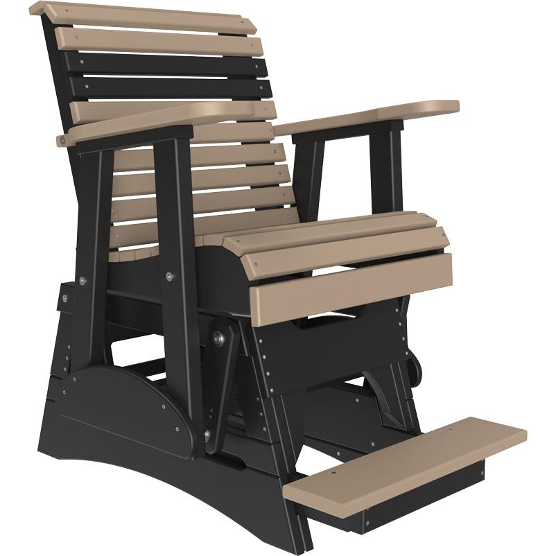 LuxCraft 2' Plain Balcony Glider Chair