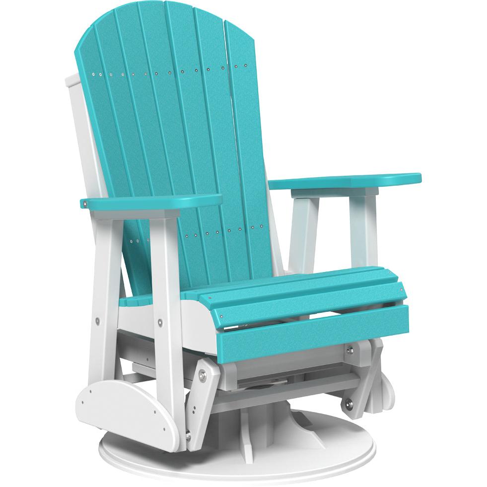 LuxCraft 2' Adirondack Swivel Glider Poly