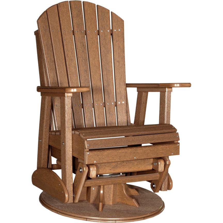 LuxCraft 2' Adirondack Swivel Glider Poly