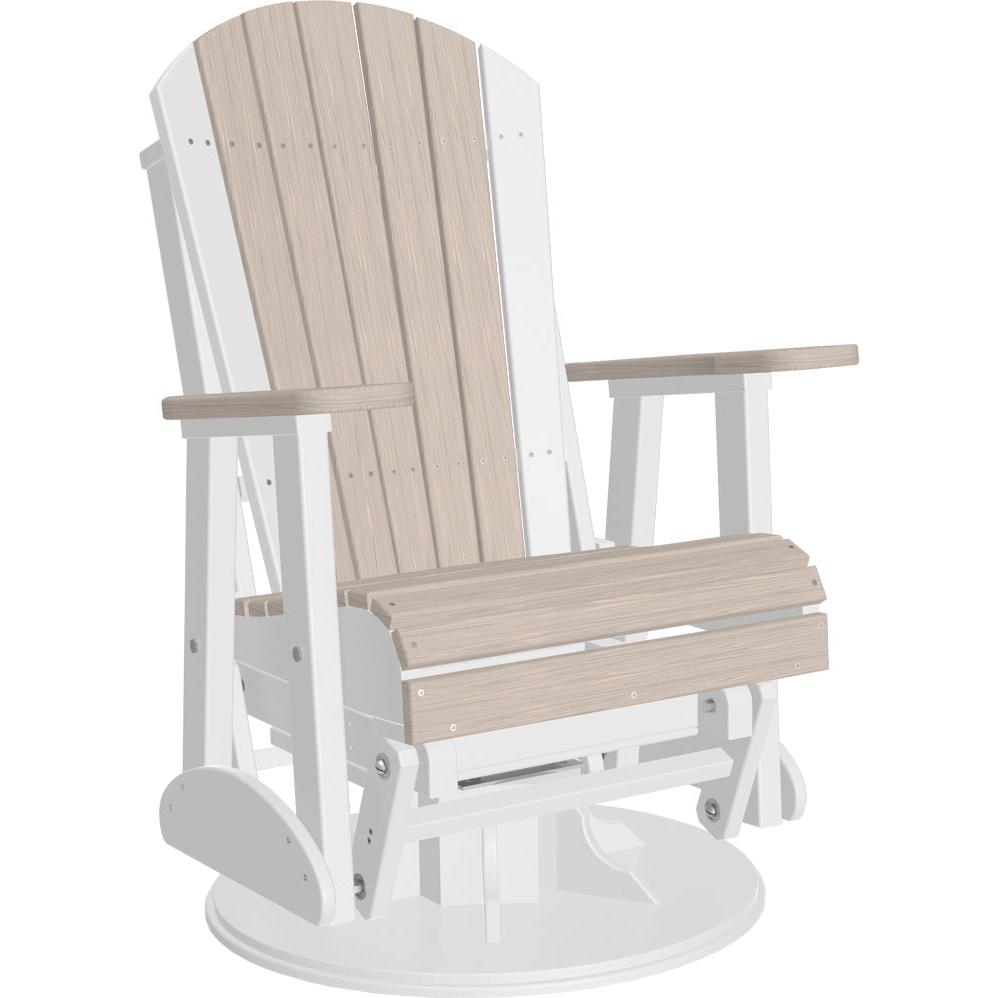 LuxCraft 2' Adirondack Swivel Glider Poly