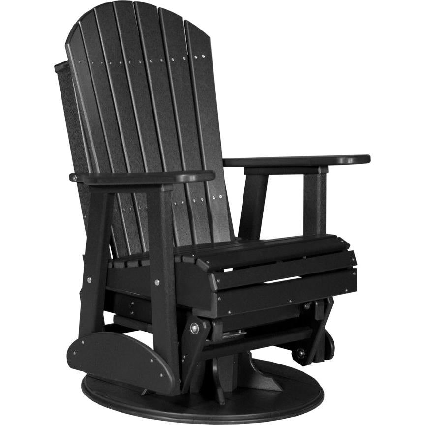 LuxCraft 2' Adirondack Swivel Glider Poly