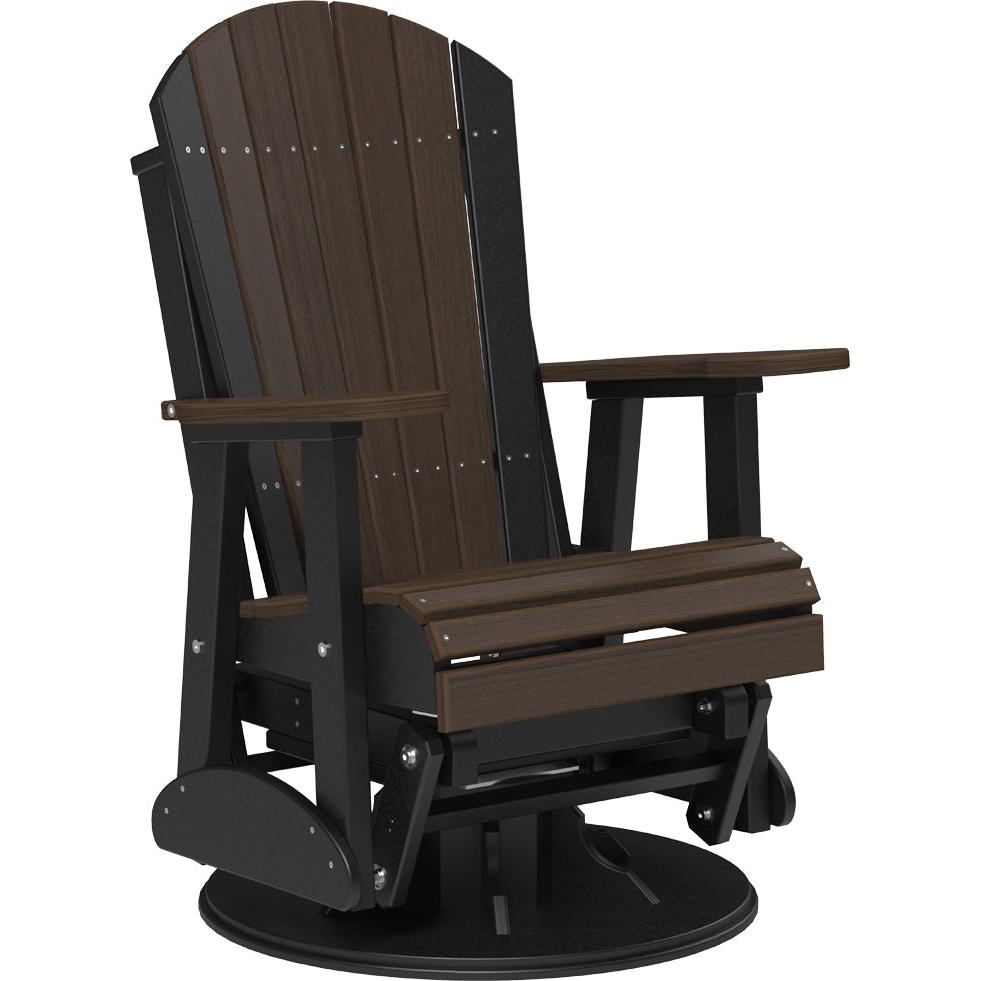 LuxCraft 2' Adirondack Swivel Glider Poly