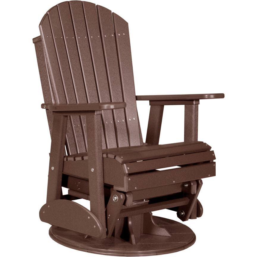 LuxCraft 2' Adirondack Swivel Glider Poly