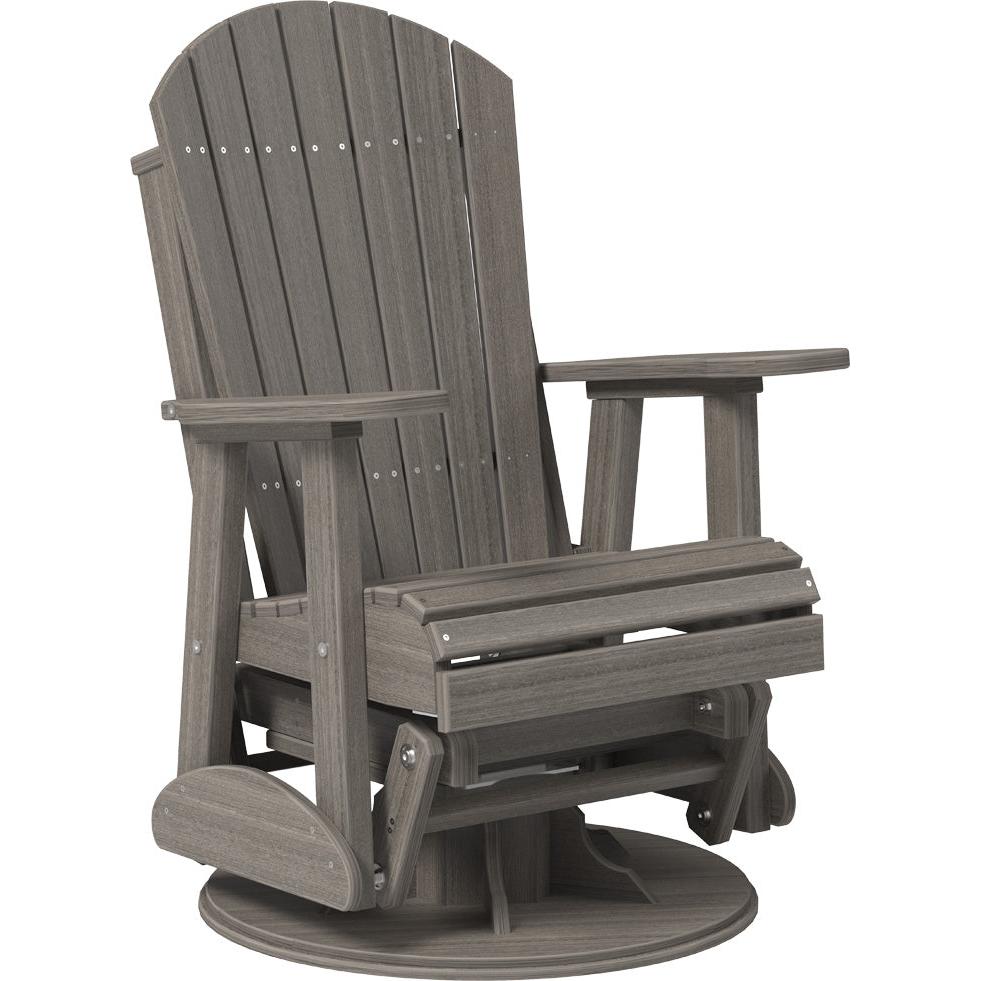 LuxCraft 2' Adirondack Swivel Glider Poly