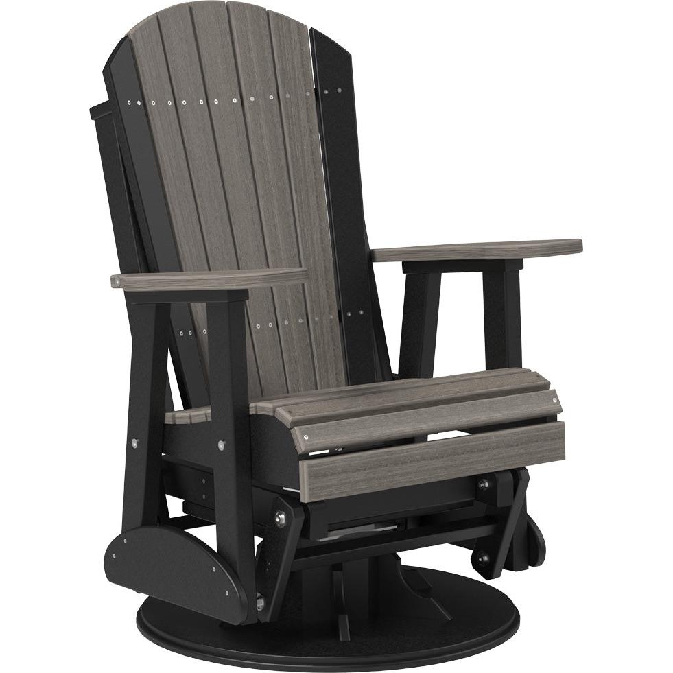 LuxCraft 2' Adirondack Swivel Glider Poly