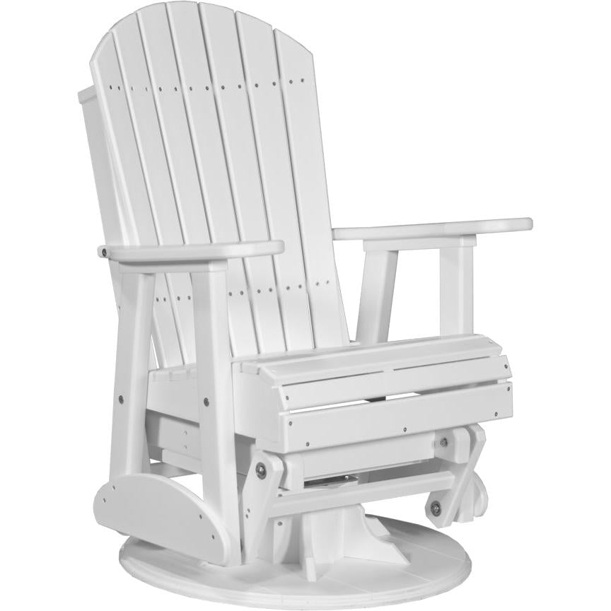 LuxCraft 2' Adirondack Swivel Glider Poly