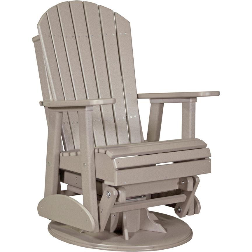 LuxCraft 2' Adirondack Swivel Glider Poly