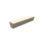 ZB.WL.02 Large Rectangle Bench — Weatherstone — W20 White — digitally rendered color preview