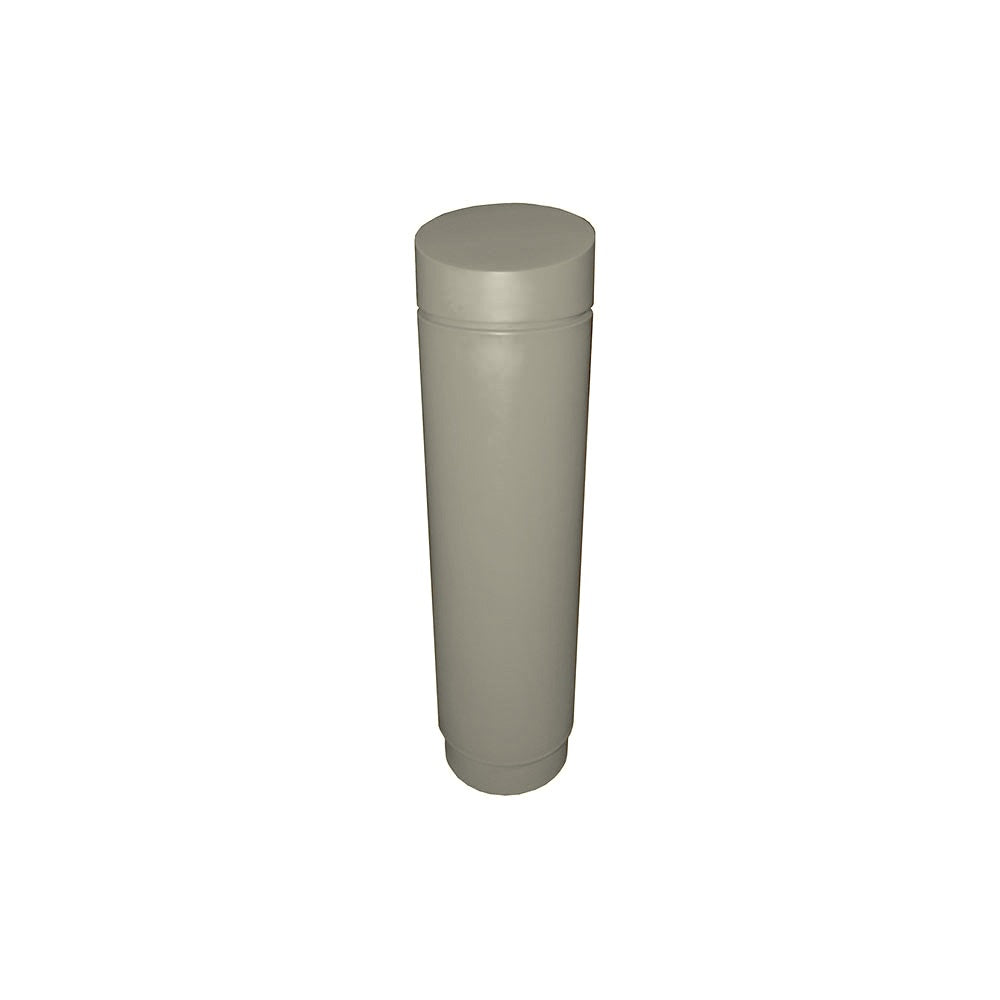 351054 Plastic Bollard Cover — Plastic — 6 Gray — digitally rendered color preview