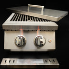 KoKoMo Grills Professional Double Side Burner with removable cover