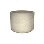 TF4142 Round Concrete Planter — Acid Wash — A20 White — digitally rendered color preview