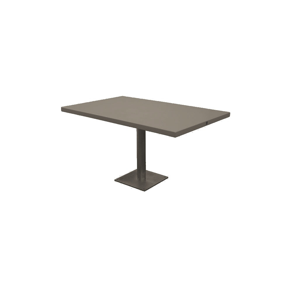 Spectrum Dining Table Series — Premium Ground & Polished — G26 Charcoal — digitally rendered color preview