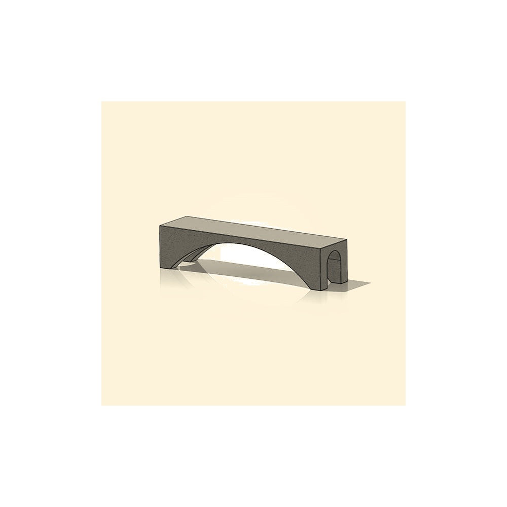 ZB.SL.01 Salta Concrete Bench — Acid Wash — A20 White — digitally rendered color preview