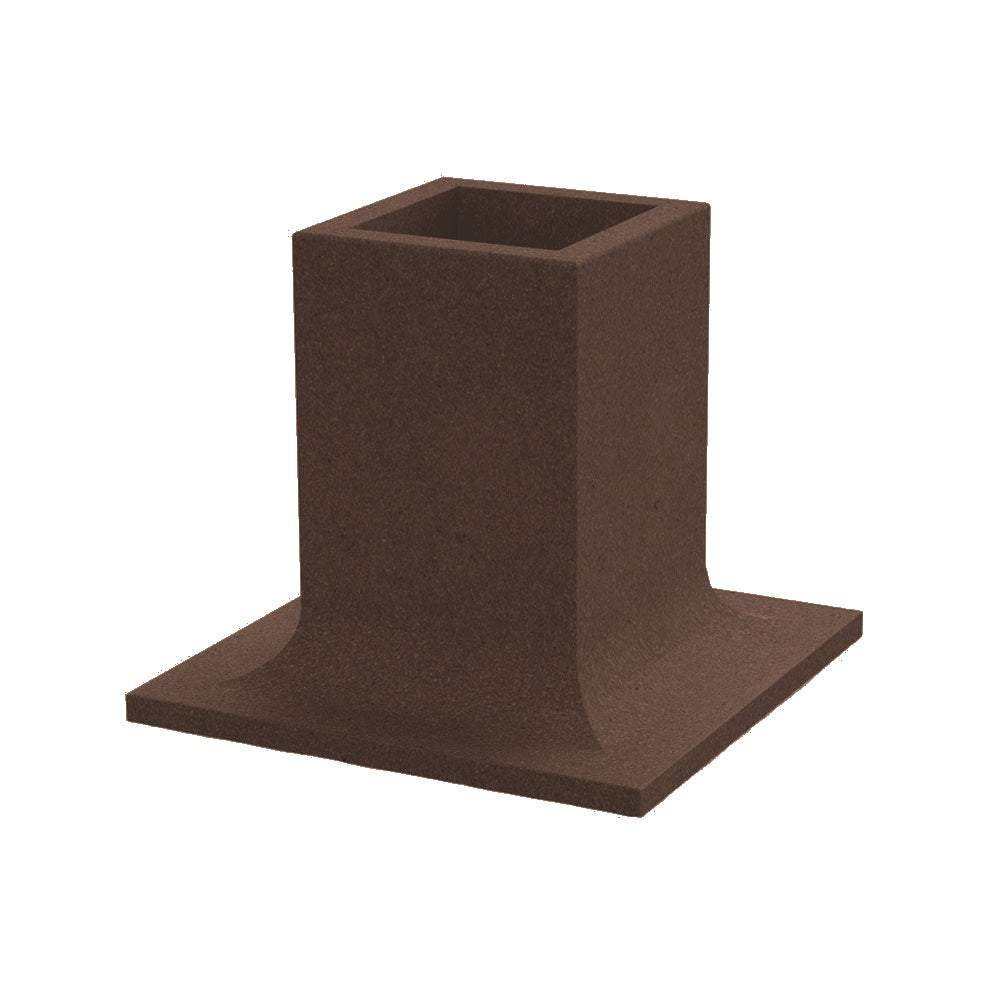 ZB.PU.01 Pop Up Concrete Planter — Weatherstone — W25 Brown — digitally rendered color preview