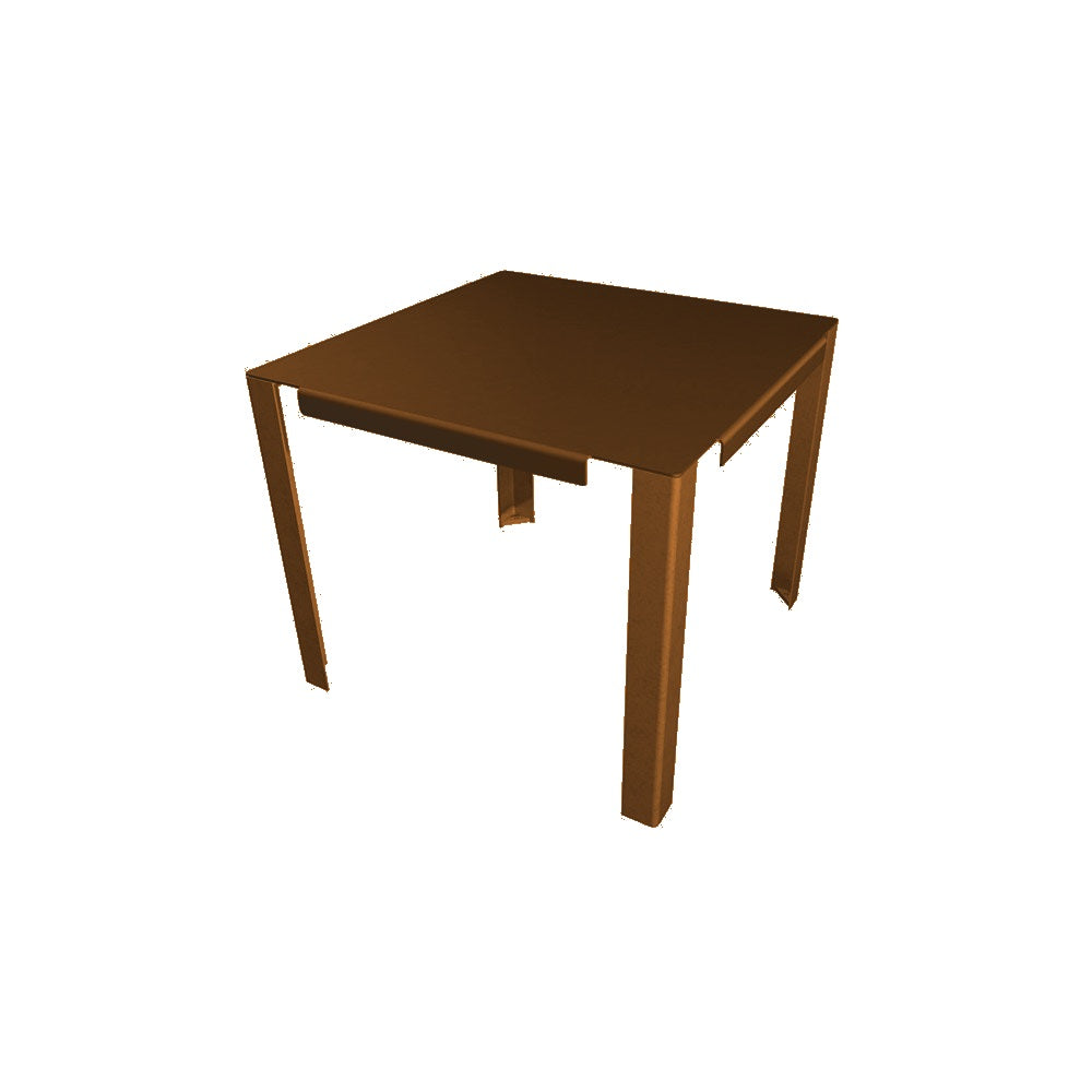 WS213 Steel Dining Table — Metal Powder Coat — S14 Clay — digitally rendered color preview