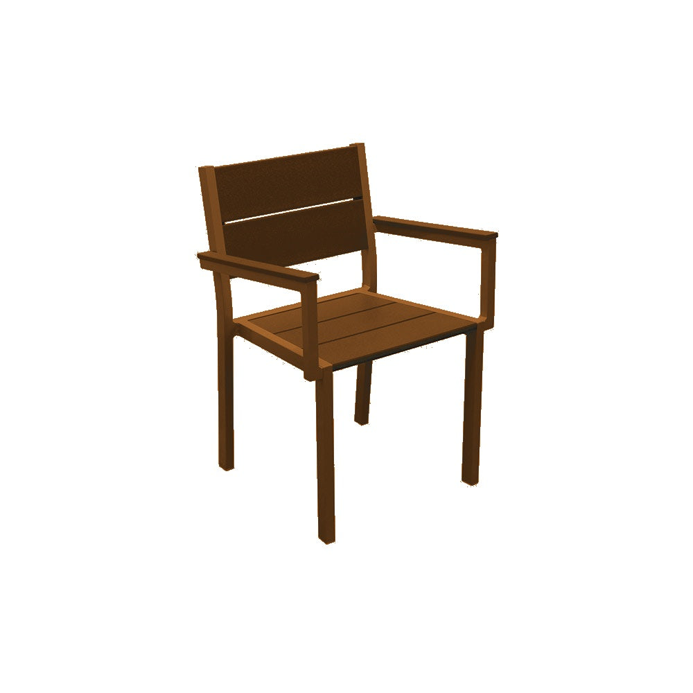 2309 Lorna Dining Chair — Metal Powder Coat — S14 Clay — digitally rendered color preview