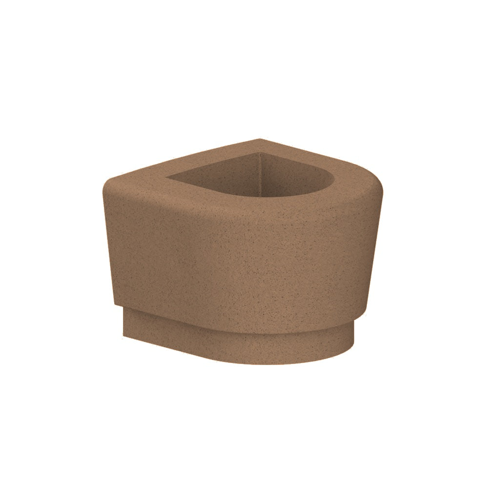 WS9073 Our Town Curve Planter end — Acid Wash — A22 Sand — digitally rendered color preview